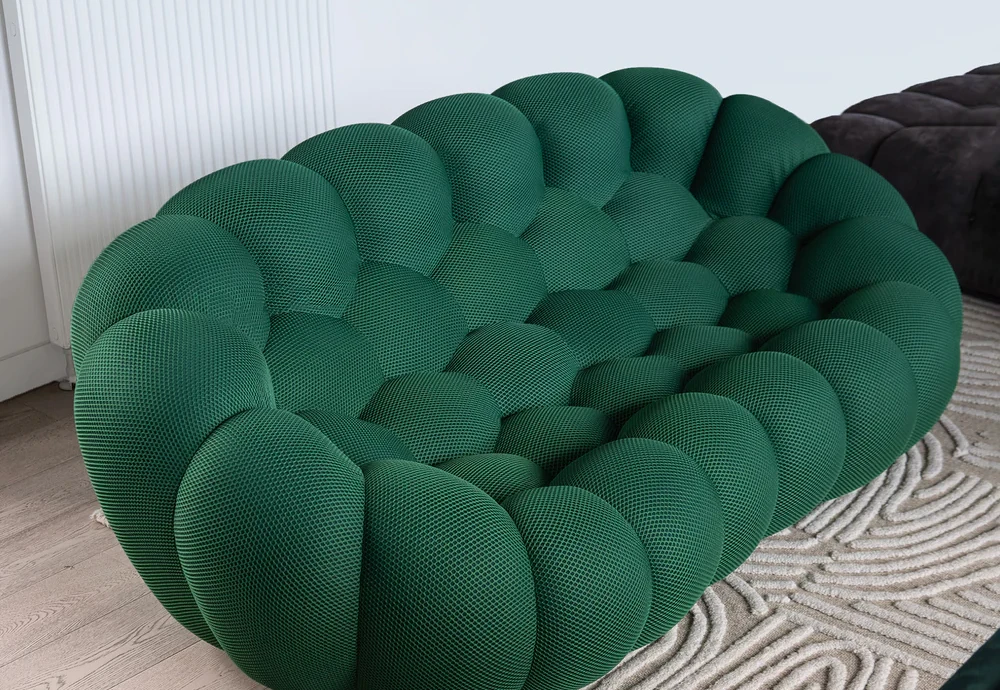 green bubble sofa